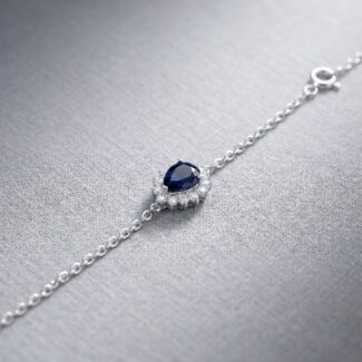 Blue zircon bracelet