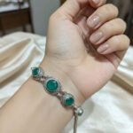 emerald stone bracelet