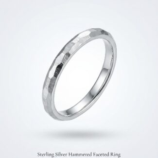 925 silver band ring curb