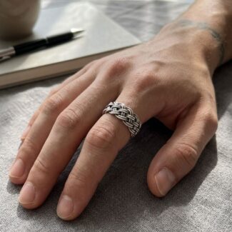 twisted braided ring