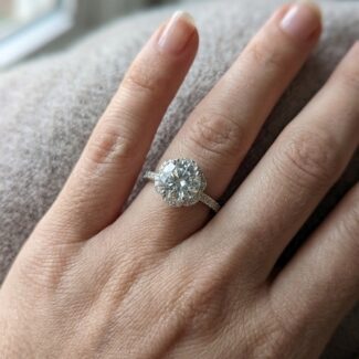 925 Big Zircon Stone Ring