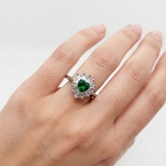 Big love zircon ring