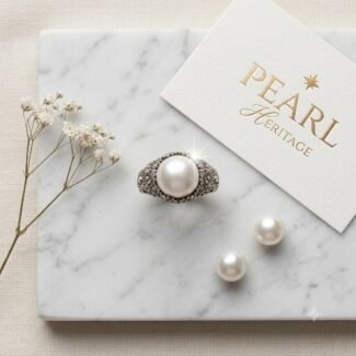 Big Size Real Pearl Silver Ring