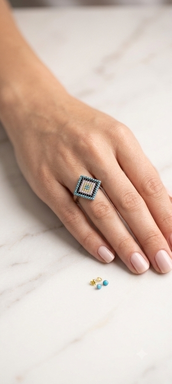 1786213677121.png Square Zircon Silver Ring