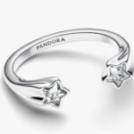 Double Star Silver Ring