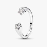 Double Star Silver Ring