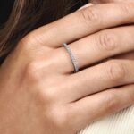 Zircon antique silver ring