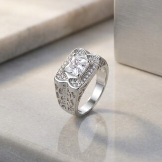 engagement silver ring