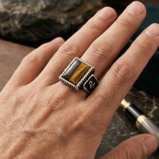 Turkey Tiger Eye Stone Ring